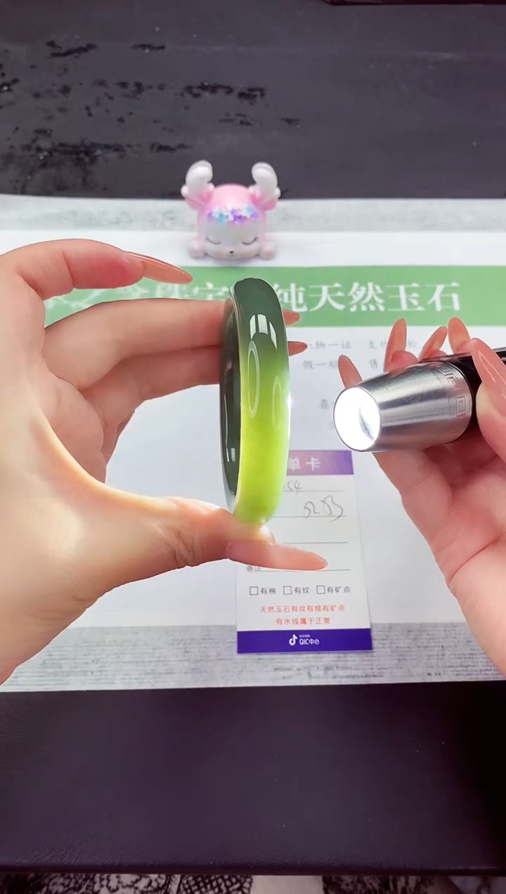 和田玉手镯未镶嵌HT354-52+