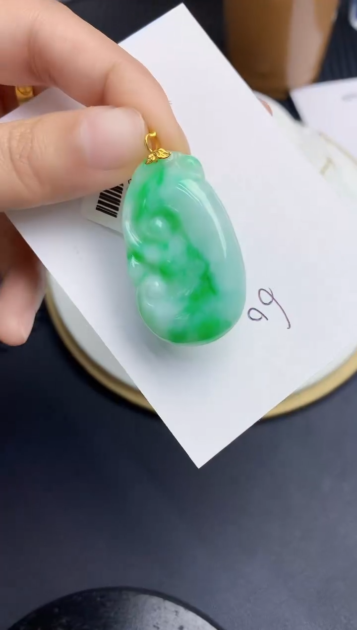 【闪购商品】翡翠颈饰18K金镶嵌000000000
