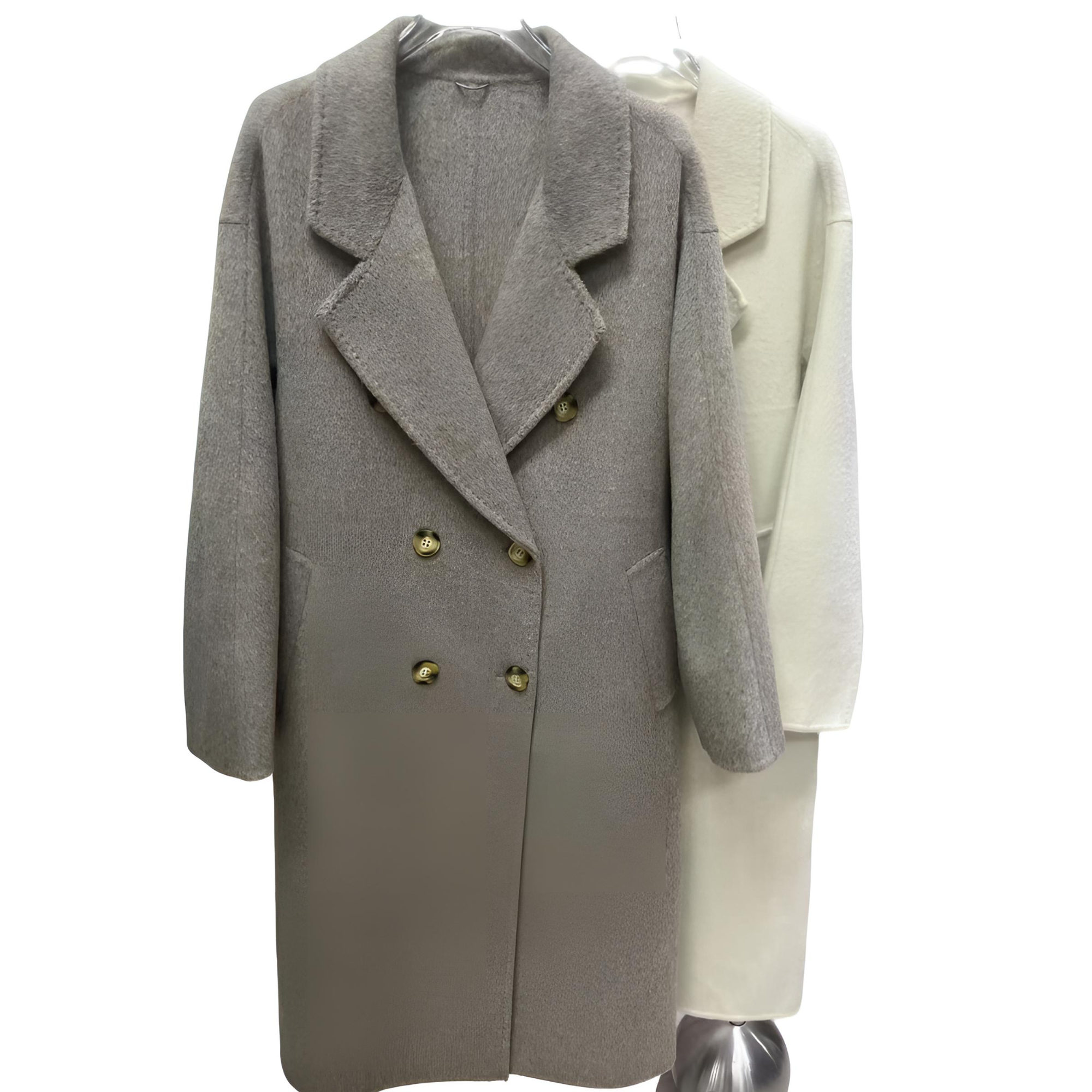 【诗语专属】曼德诗新款2025秋冬气质时尚毛呢外套