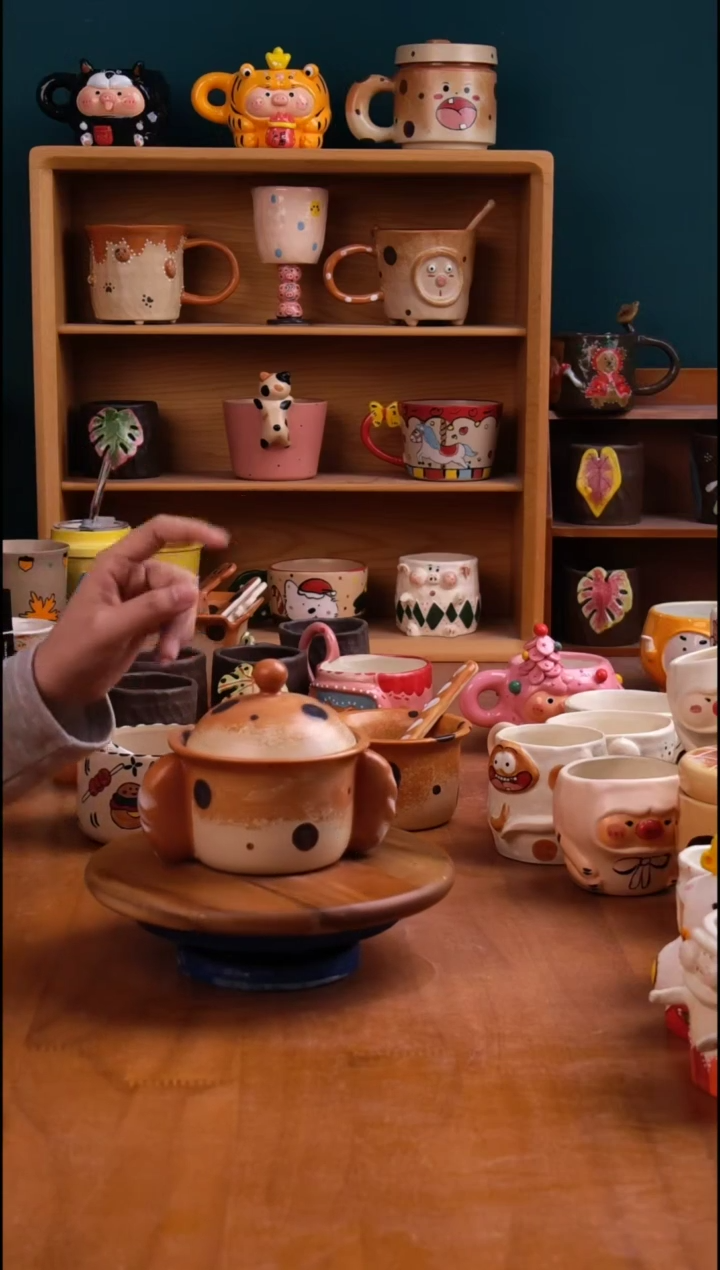 摆件陶景德镇原创手工陶瓷