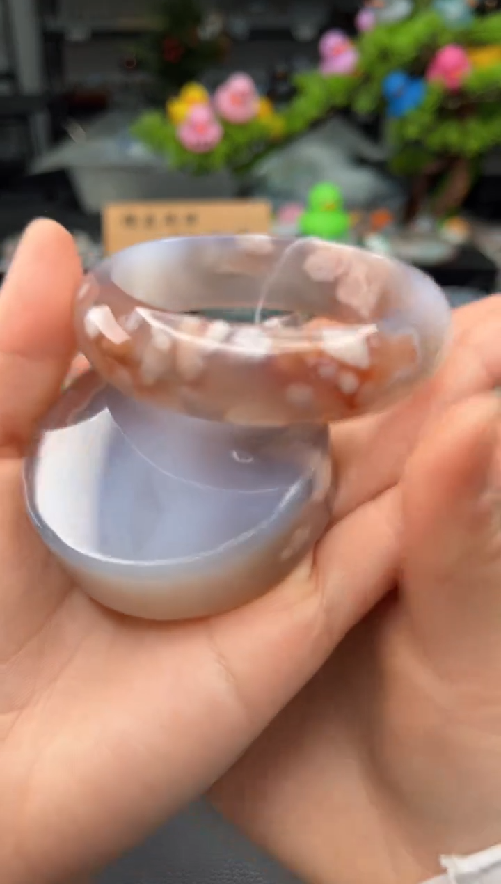 石英质玉未镶嵌手镯63圈口 （赠品镯心）6330165