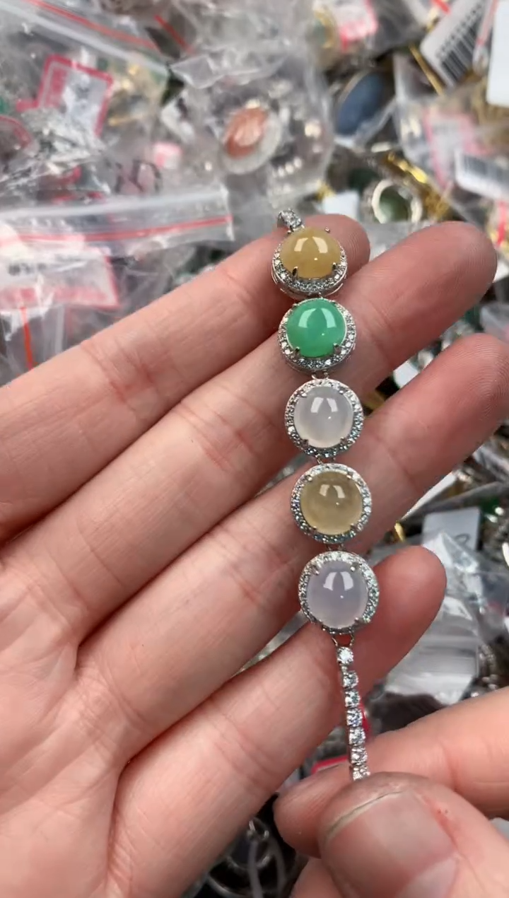 银S925镶嵌戒指翡翠11                     9
