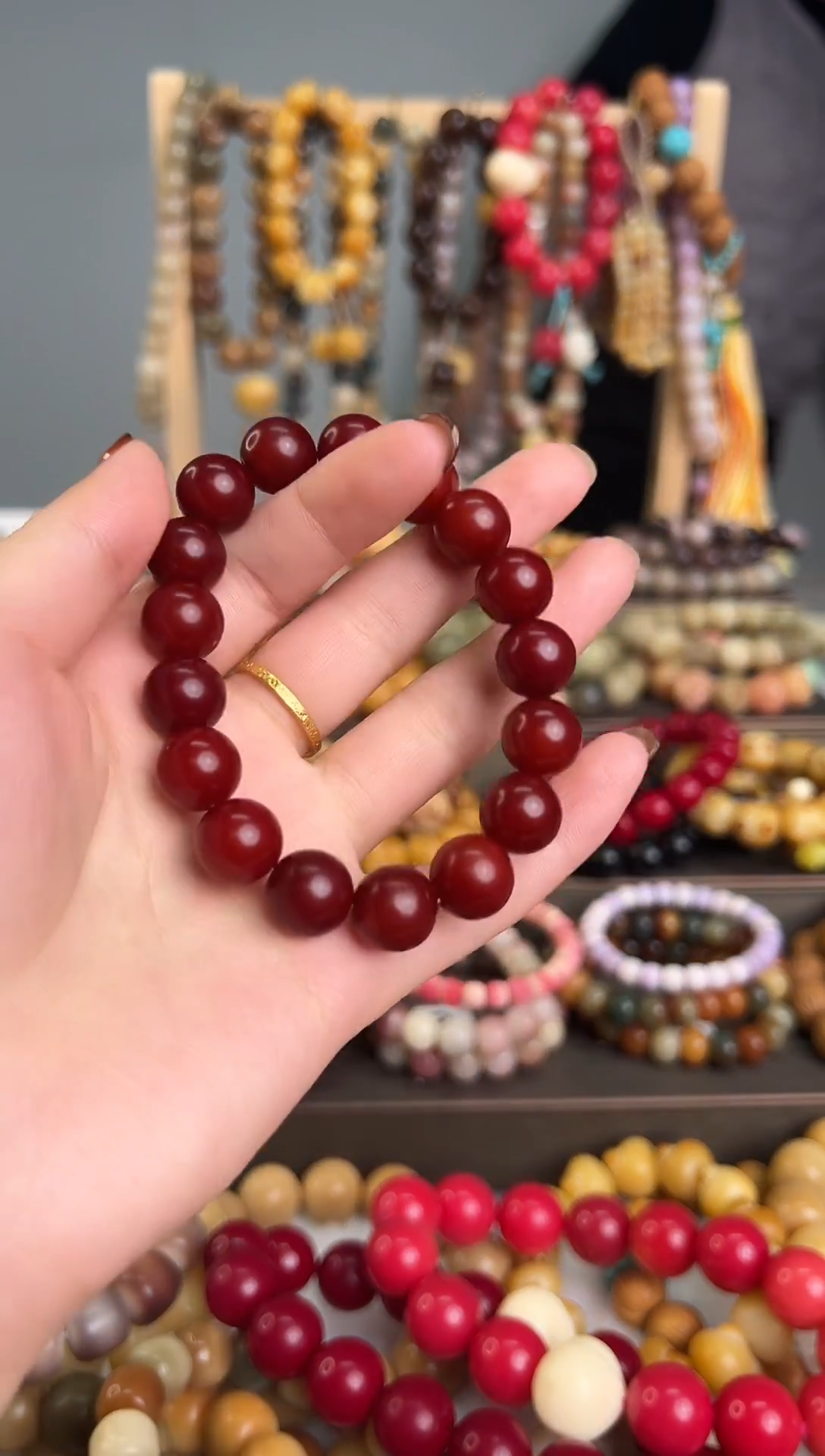 小车厘子红菩提手串