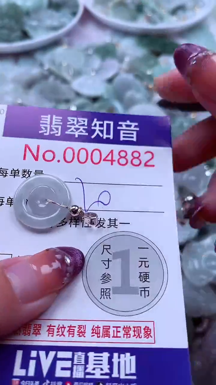 翡翠未镶嵌吊坠(不含链)4882