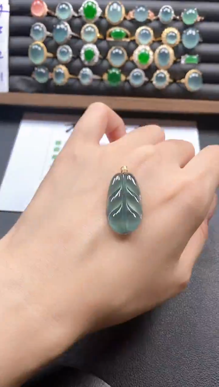 18K金镶嵌戒指翡翠5151-10