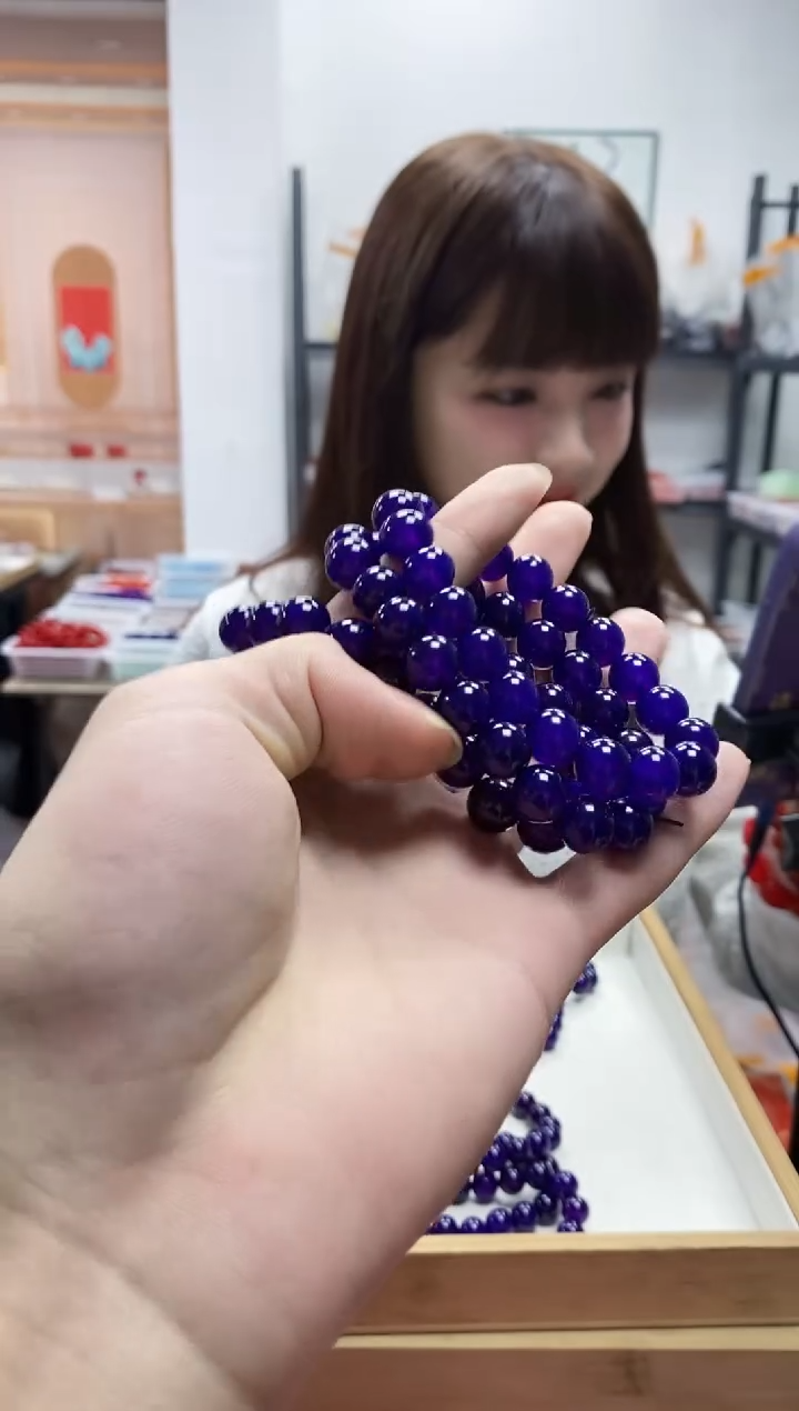 未镶嵌手串玛瑙/玉髓紫龙醇玛瑙手串10mm 多样性发一件