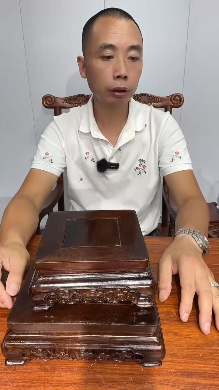 木非花正方摆台套二黑色
