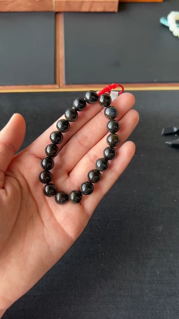 【闪购商品】和田玉手串未镶嵌若羌微色差卡10