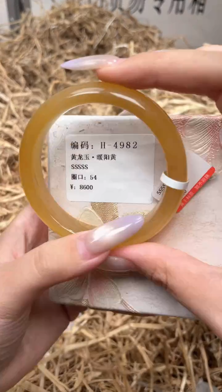 未镶嵌手镯石英质玉H4982B