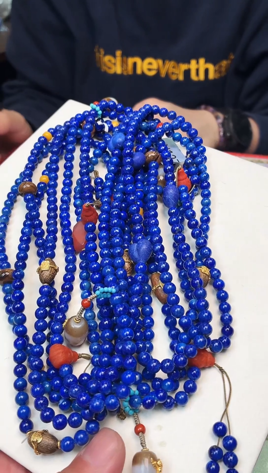 未镶嵌青金石手链K48多圈多样性发其一5mm