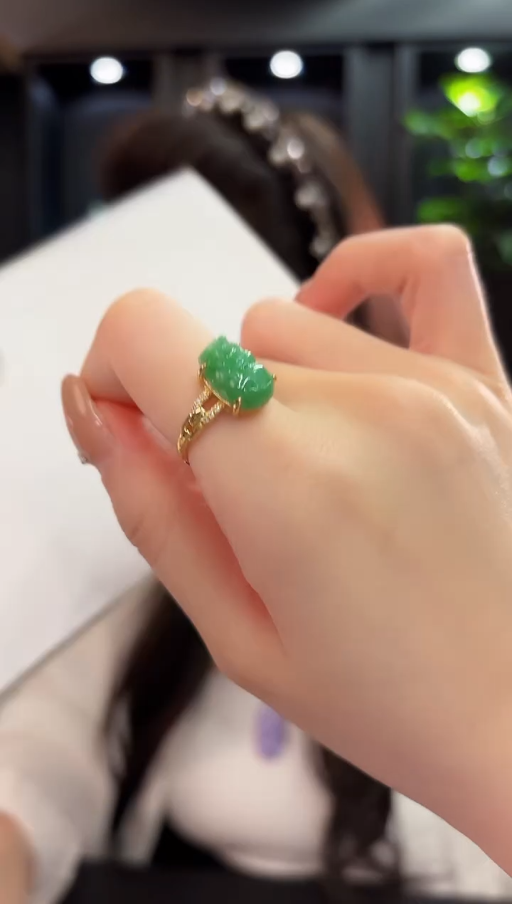 未镶嵌戒指翡翠 缅料A货/支持复检/一件