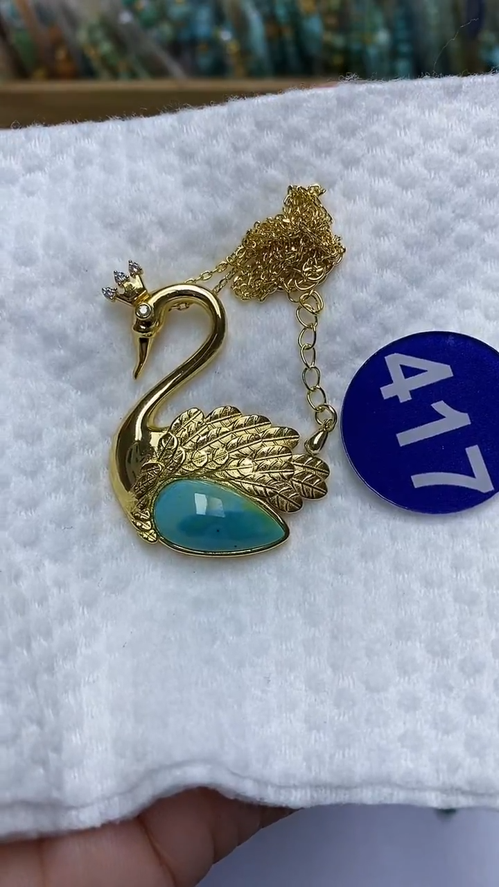 【闪购商品】绿松石项链合金417项链