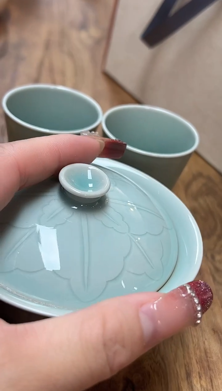 【闪购商品】瓷器TC30464大业盖碗（二才）