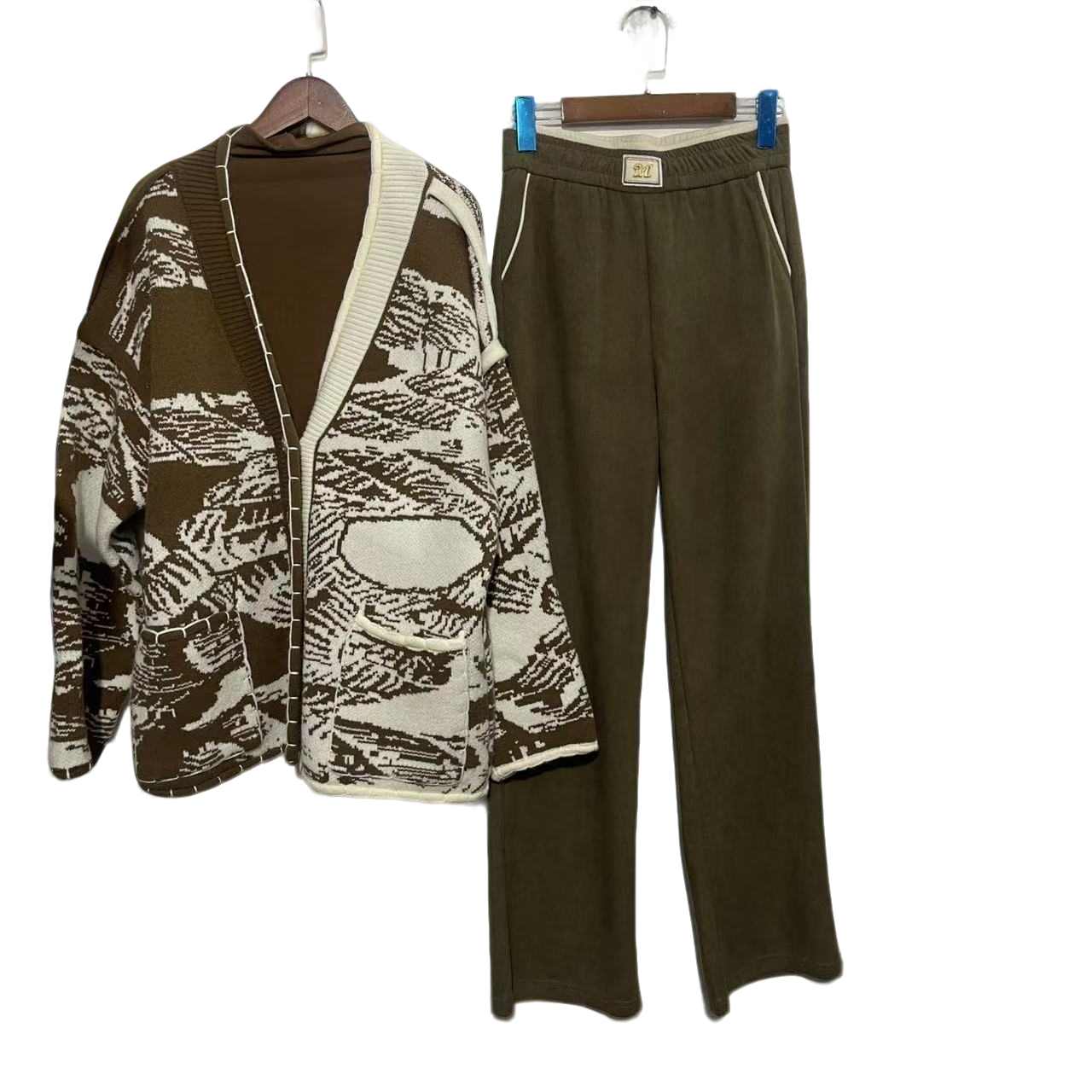 【毛衣套装】秋冬季新款长袖百搭套装休闲女装7514[YZM]J