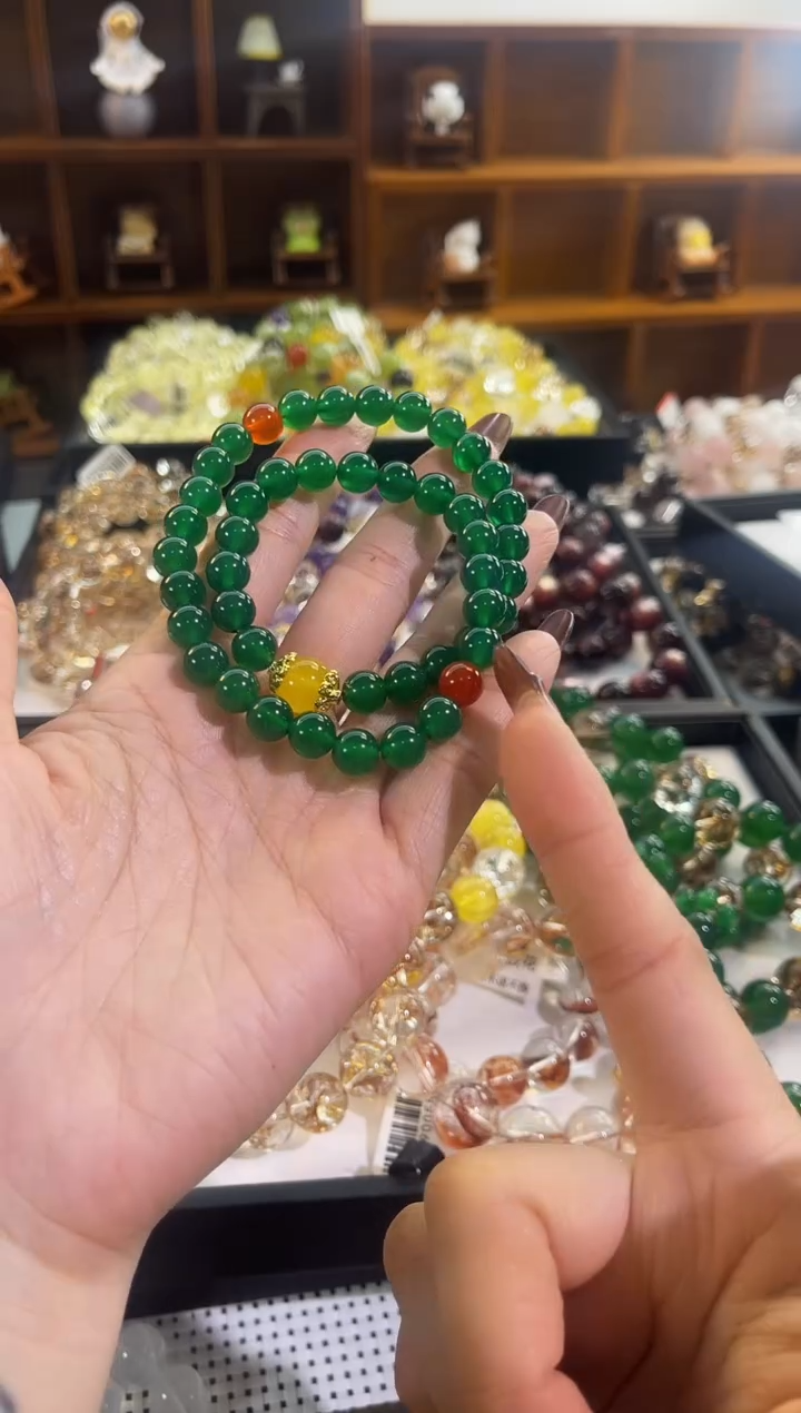 未镶嵌手串水晶绿玛瑙