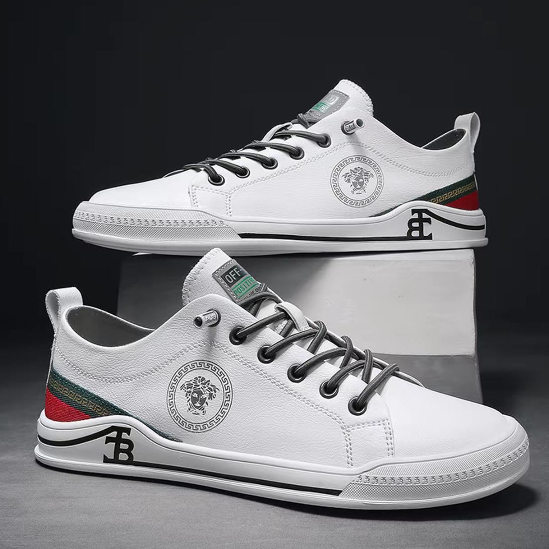 z9男鞋新款真皮小白鞋春夏韩版潮流休闲板鞋百搭透气软底MF777-1