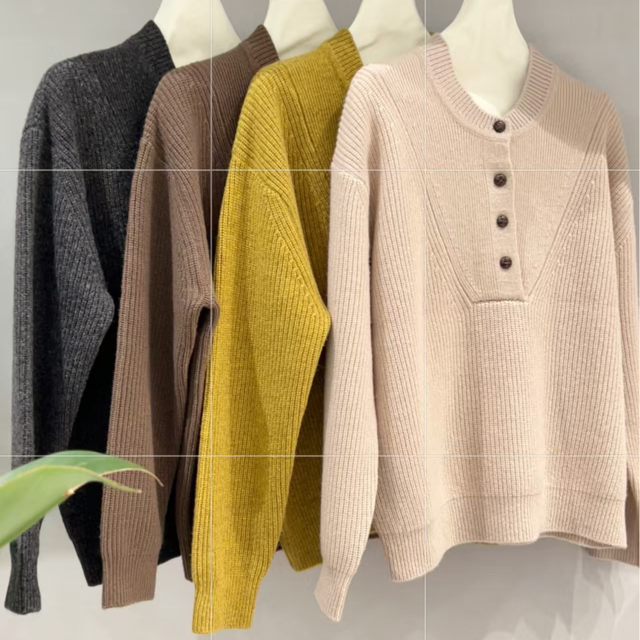 秋冬时尚复古显瘦舒适绵羊毛羊毛衫百搭休闲