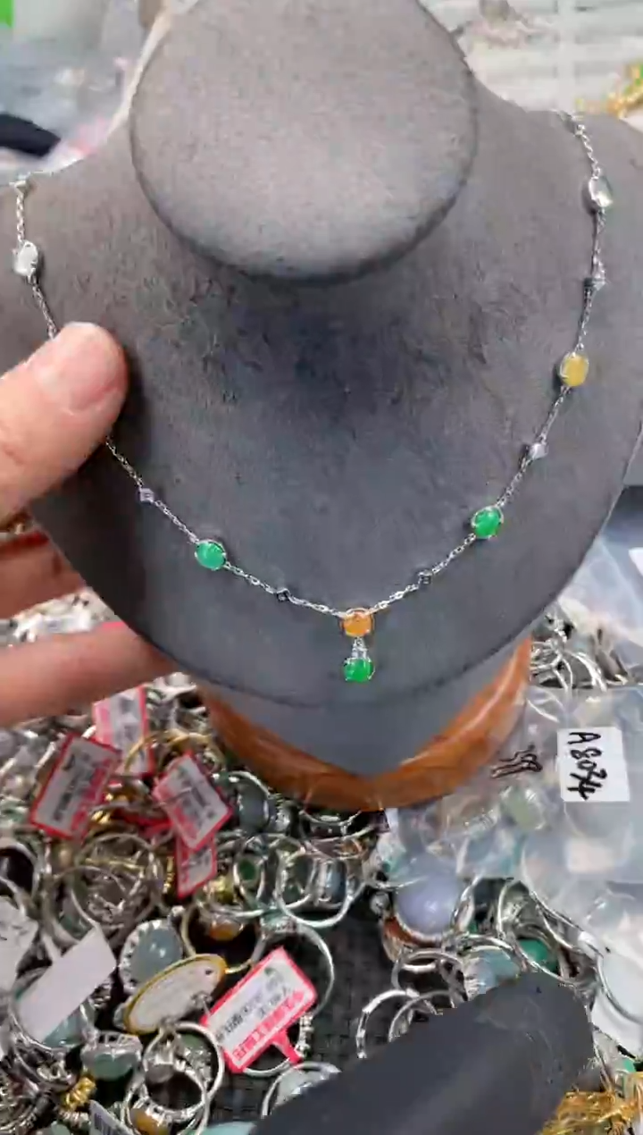 银S925镶嵌戒指翡翠777   7