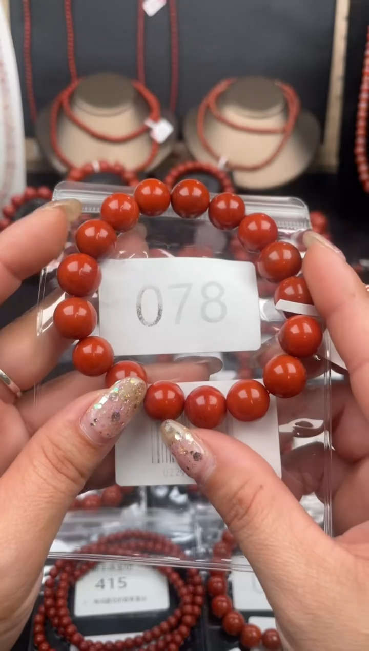 【闪购商品】南红玛瑙手串未镶嵌078-12mm+