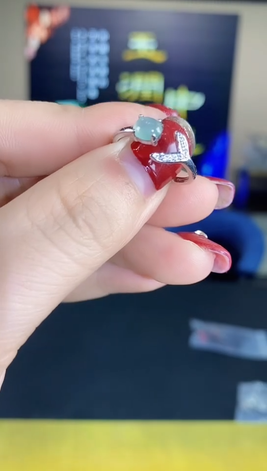 【闪购商品】翡翠挂件银S925镶嵌00000012