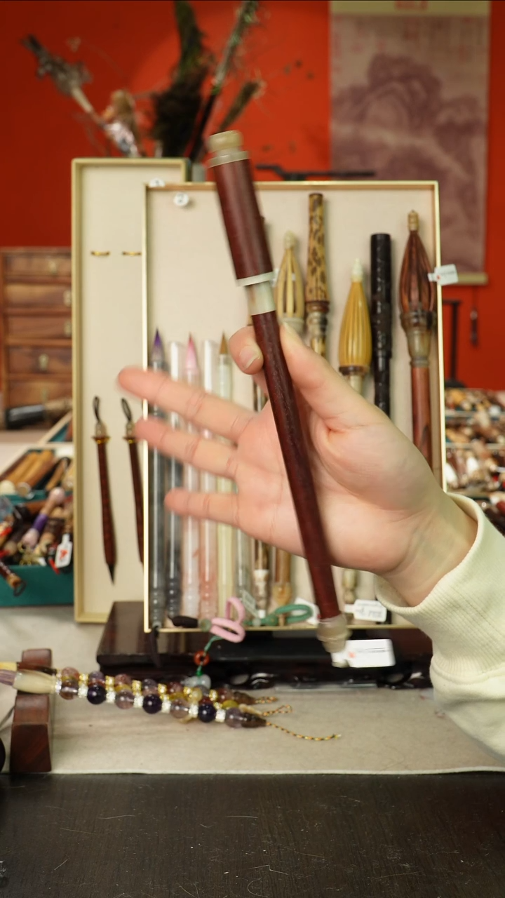 366号闪孤品高货毛笔链接 清水试笔 蘸墨不退