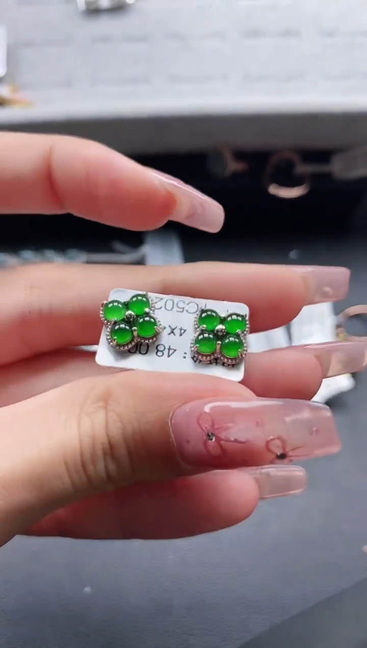 【闪购商品】翡翠戒指银S925镶嵌1111