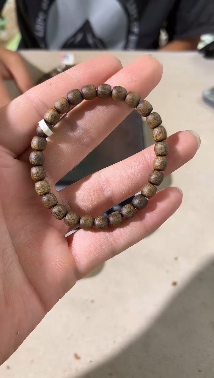 沉香沉香碎屑07沉水收藏级鼓珠单圈7g+多样性发一条