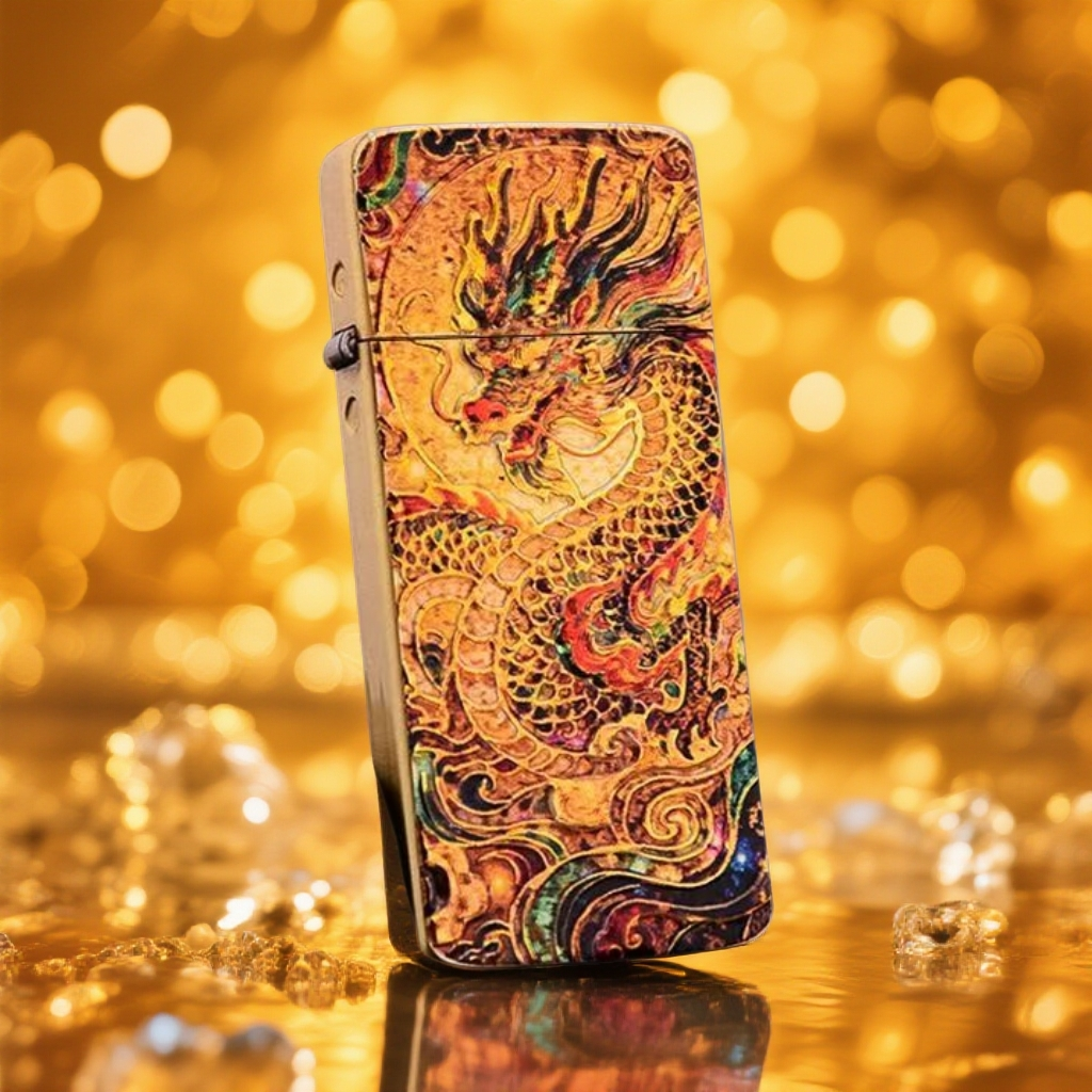 超薄3D鎏金龙凤呈祥{裸机}