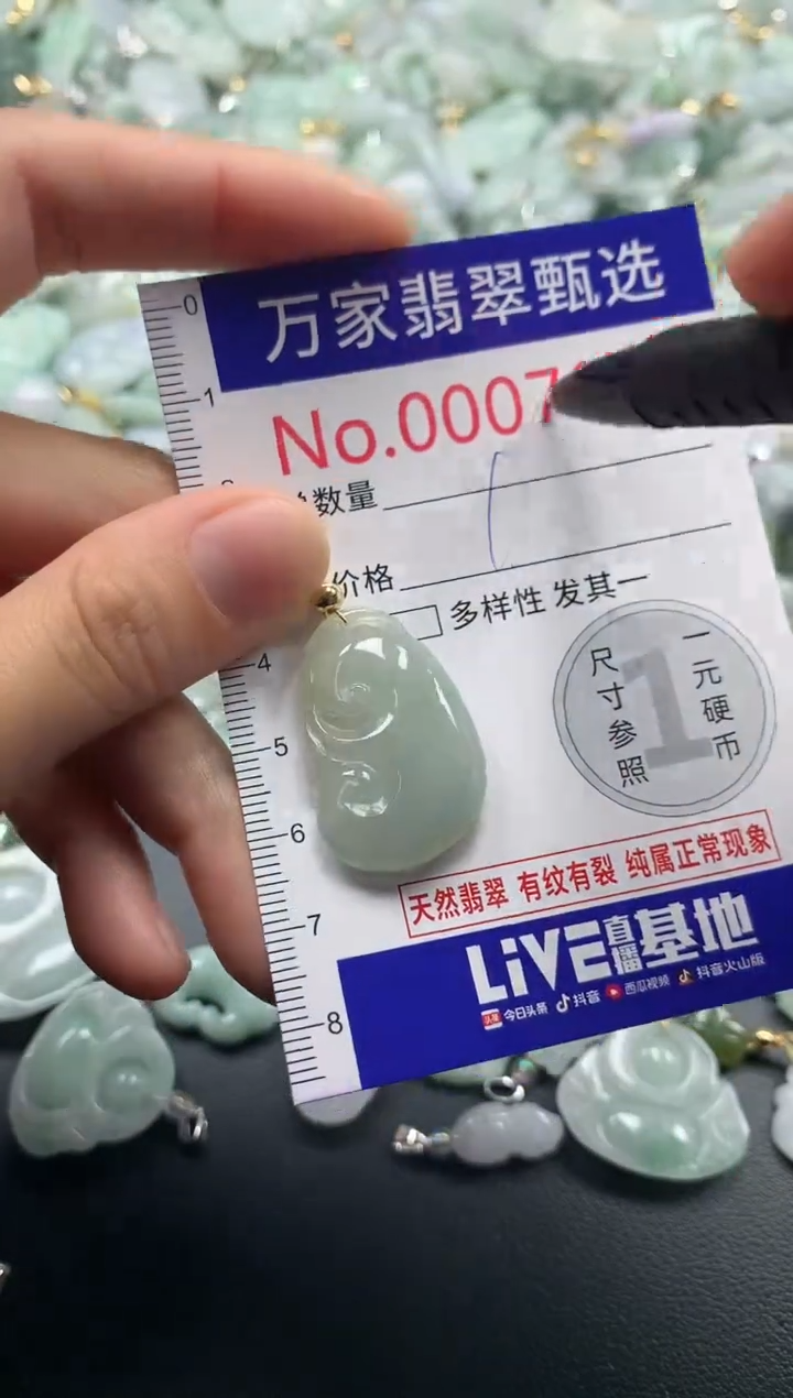 吊坠(不含链)未镶嵌翡翠7091