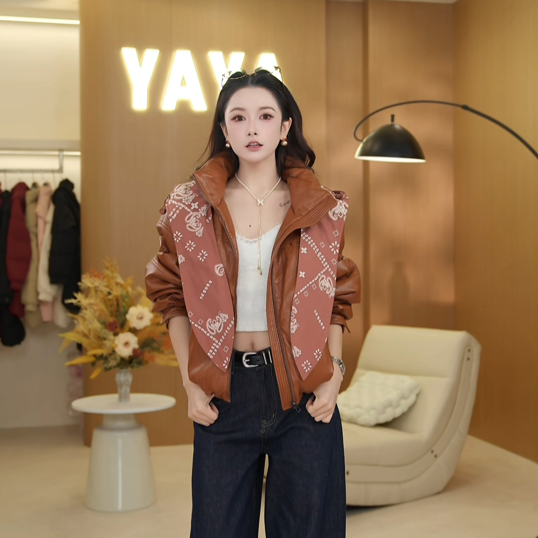鸭鸭羽绒服女冬季新品时尚休闲女士鸭绒保暖短款外套YE5B710985L