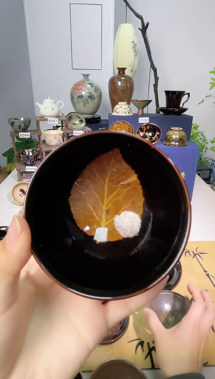 吉州窑 柴烧木叶礼盒礼袋