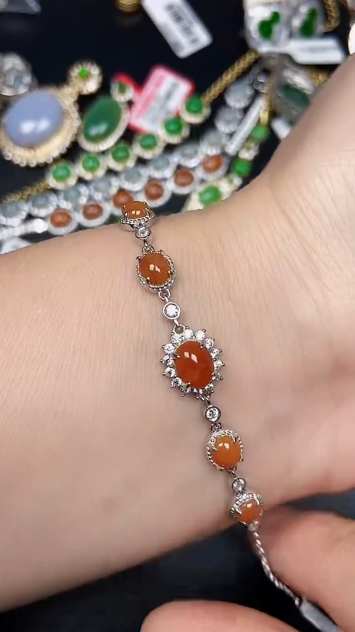 银S925镶嵌戒指翡翠2190