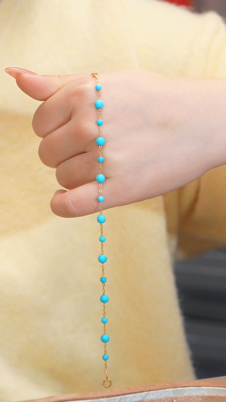 【闪购商品】绿松石手链未镶嵌多样性发@@N6728