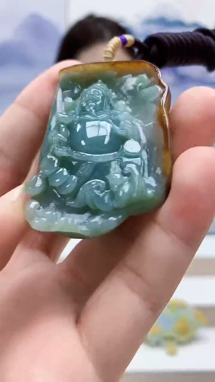 未镶嵌定制翡翠5169bb-毛货挂件15