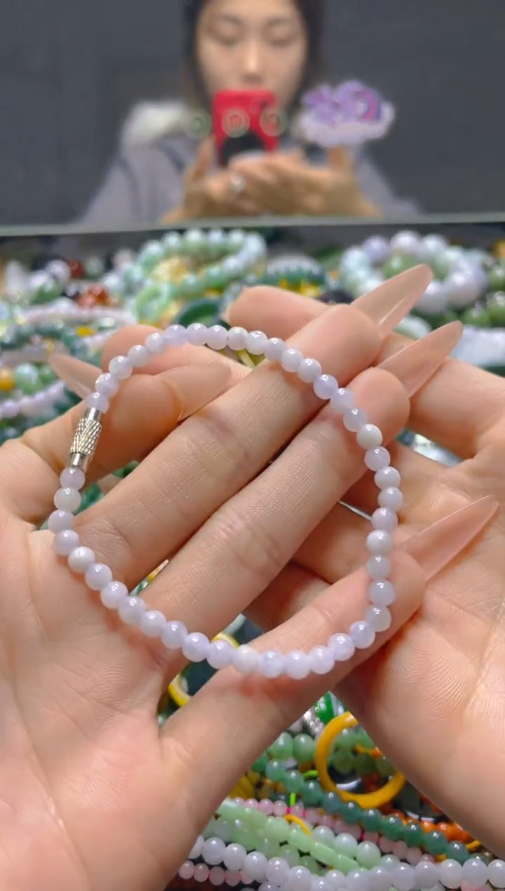 颈饰未镶嵌翡翠4MM