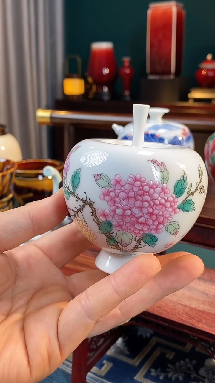【闪购商品】摆件釉上粉彩纯手绘手工原创瓷器