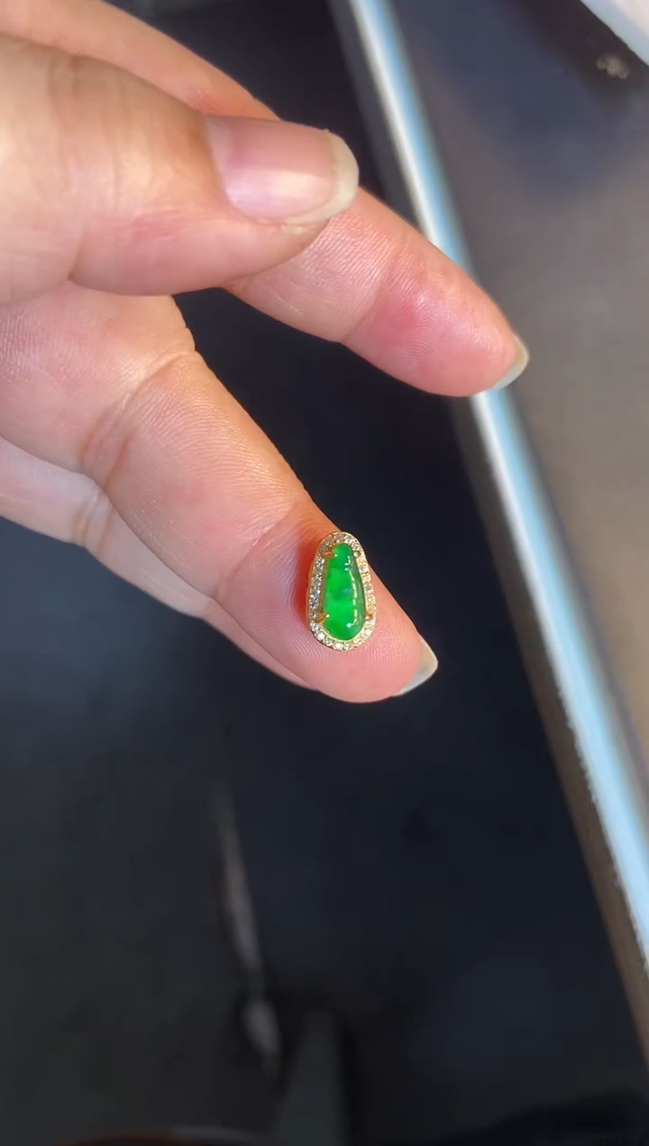 吊坠(不含链)银S925镶嵌翡翠1