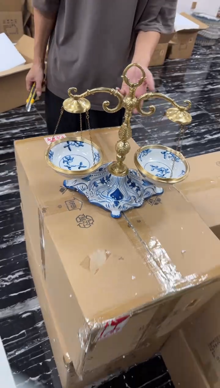 黄铜黛姿家居装饰品摆件 