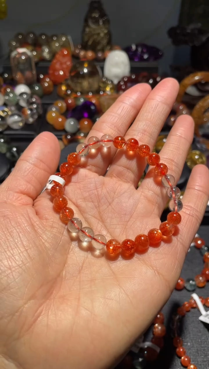 【闪购商品】日光石手链未镶嵌阿鲁沙手链7mm左右