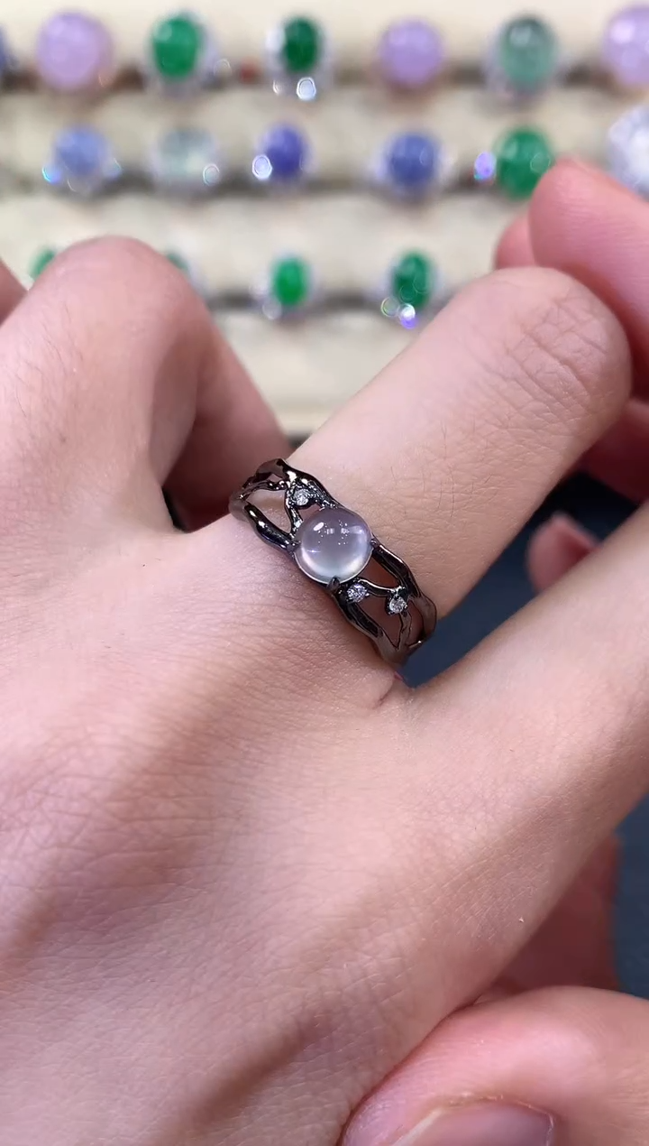 【闪购商品】翡翠戒指18K金镶嵌B38   多样性一件发货 