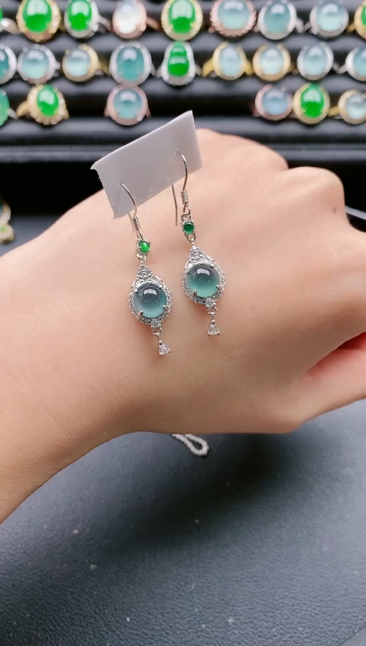 【闪购商品】翡翠戒指银S925镶嵌111111111