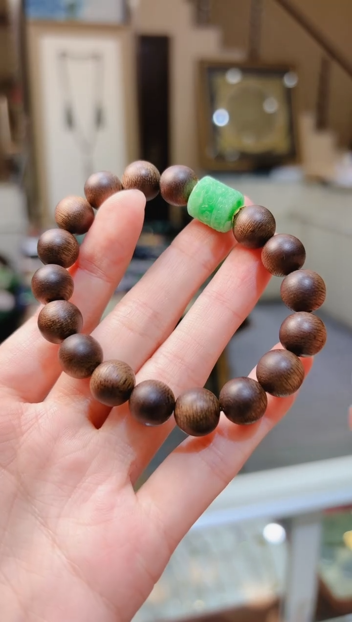 【闪购商品】沉香手串翡翠路路通沉香手串达拉干