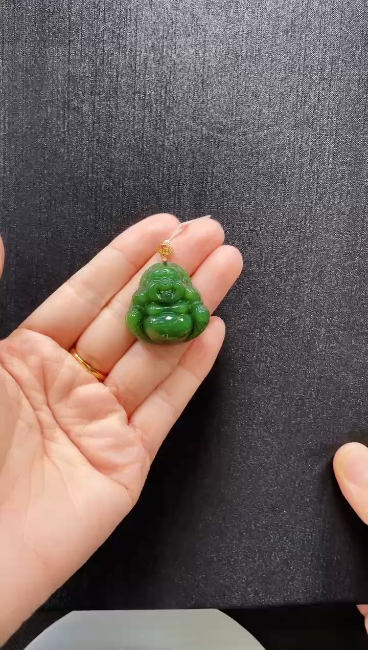 和田玉银S925镶嵌吊坠(赠链)多样性发一