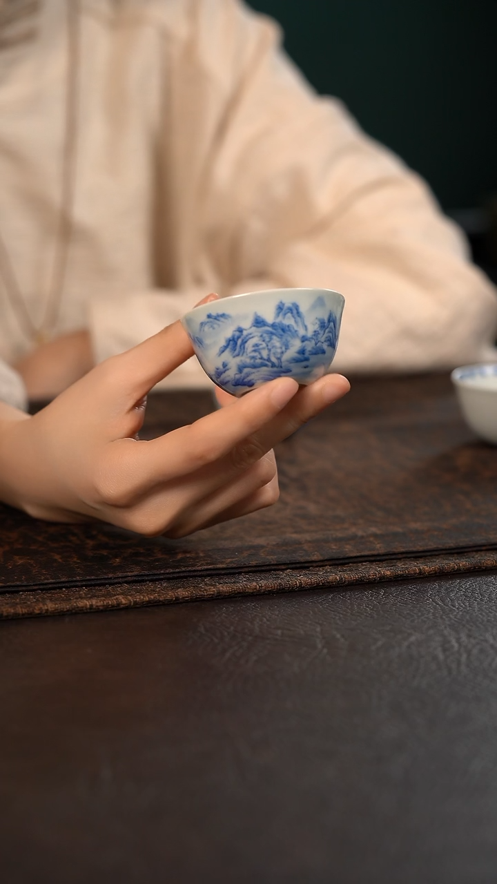 【闪购商品】杯聚澜堂山水小鸡缸杯