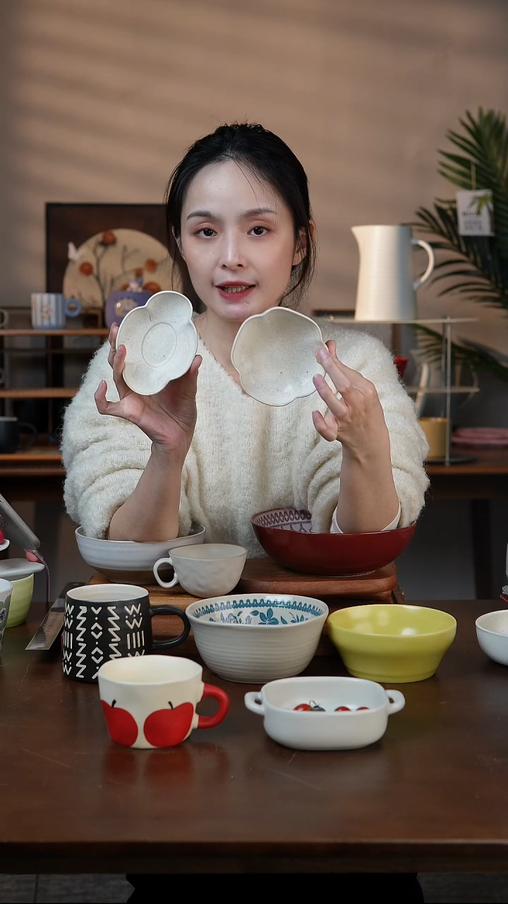 花朵蘸料小碟两件套