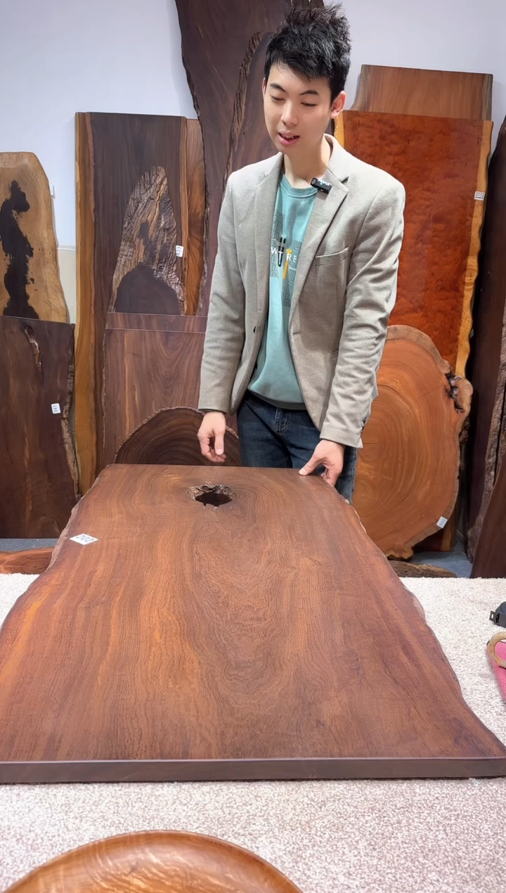 【闪购商品】东非黑黄檀（紫光檀）尺寸101*59*2.5编号202