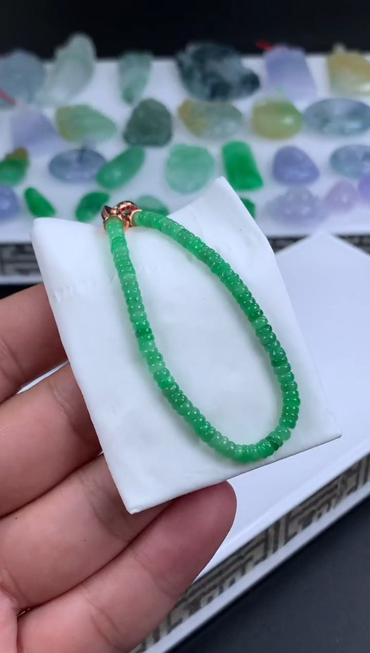 【闪购商品】定制翡翠未镶嵌手串