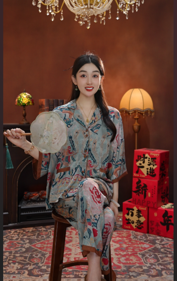 七七【望江南】2025爆款上新刻花夏季家居服SMS