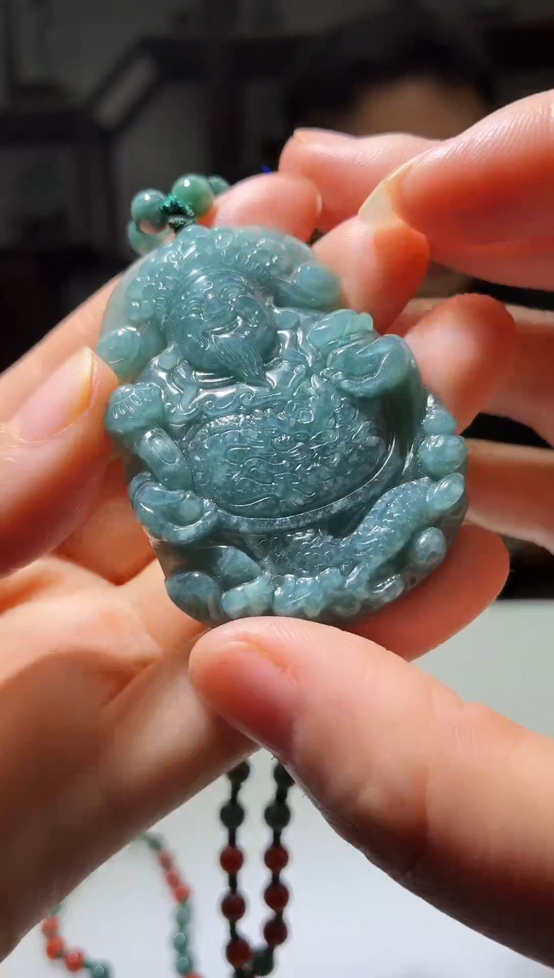 颈饰未镶嵌翡翠天然翡翠-7