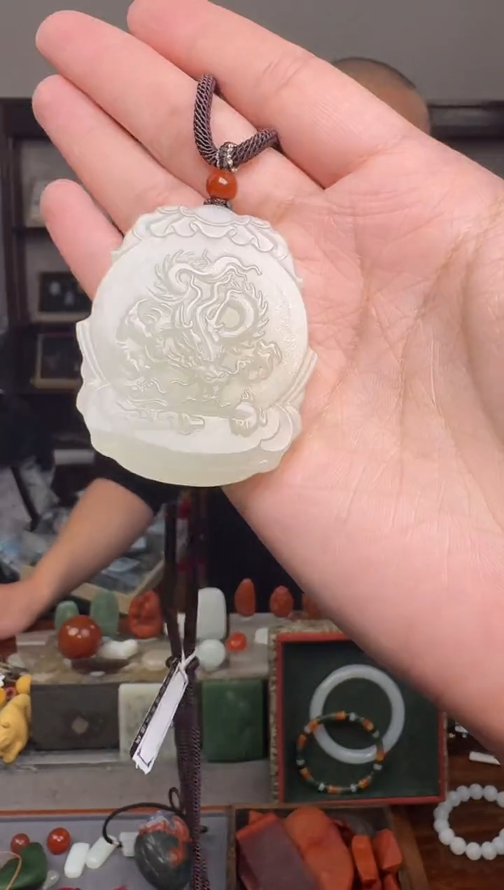 【闪购商品】和田玉挂件未镶嵌1648---龙